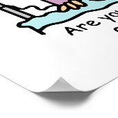 薬物の副作用の黒い髪 ポスター (角)