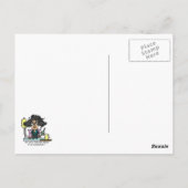 薬物の副作用の黒い髪 ポストカード (裏面)