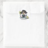 薬物の副作用の黒い髪 ラウンドシール (バッグ)