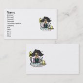 薬物の副作用の黒い髪 名刺 (正面/裏面)