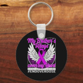 薬物の過剰摂取認識度私の兄の翼カバーM キーホルダー (正面)