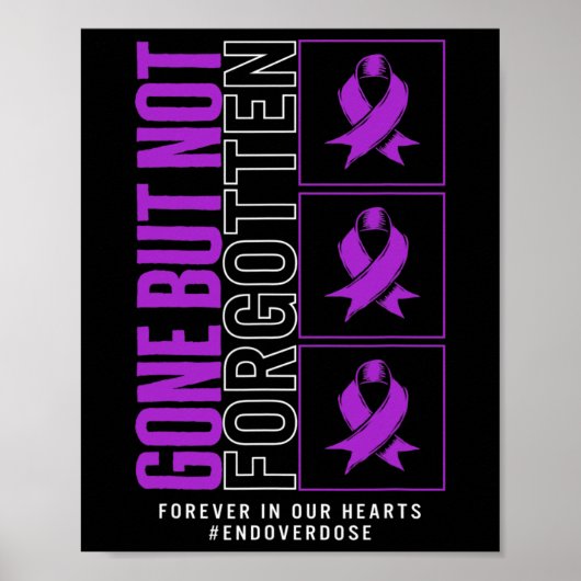 薬物の過剰摂取認識度行ったがリブ忘れない ポスター (正面)