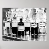 薬物を含む薬用ボトルの表示 ポスター (正面)