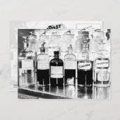 薬物を含む薬用ボトルの表示 ポストカード (正面/裏面)