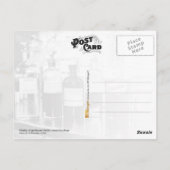 薬物を含む薬用ボトルの表示 ポストカード (裏面)