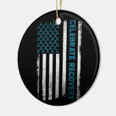 薬物アルコール依存回復祝回復 セラミックオーナメント (左)