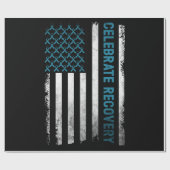 薬物アルコール依存回復祝回復 ラッピングペーパー (フラット)