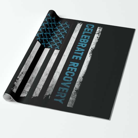 薬物アルコール依存回復祝回復 ラッピングペーパー (アンロールド)