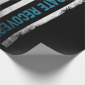 薬物アルコール依存回復祝回復 ラッピングペーパー (角)