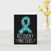 薬物アルコール回収S中毒認識度リボン カード (黄色い花)