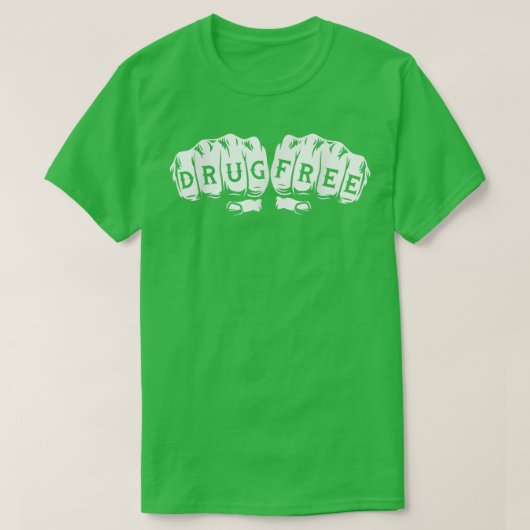 薬物フリーソバーソブラティ記念日オウムNA Tシャツ (デザイン正面)