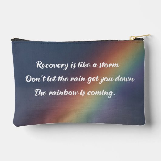 薬物中毒感動的回復虹 アクセサリーポーチ (裏面)