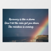 薬物中毒感動的回復虹 ウィンドウサイン (シート)