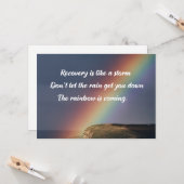 薬物中毒感動的回復虹 カード (正面/裏面インサイチュ)