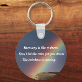 薬物中毒感動的回復虹 キーホルダー (裏面)
