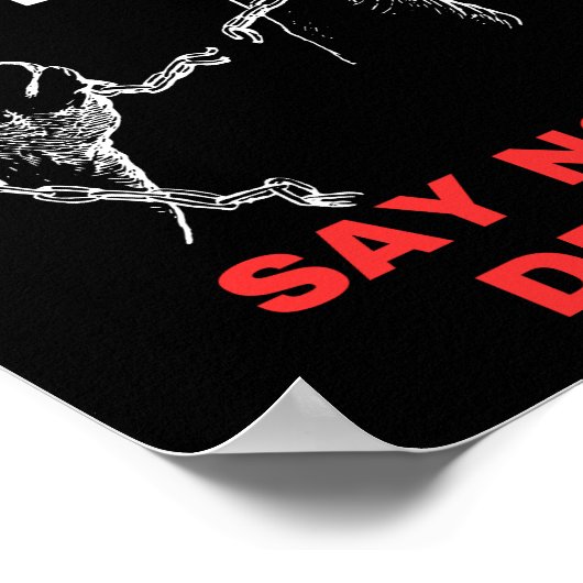 薬物乱用防止ポスターにNOと言う ポスター (角)