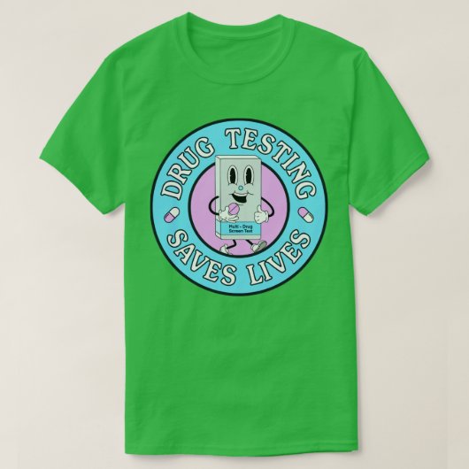 薬物検査救の生活被害の軽減 Tシャツ (デザイン正面)