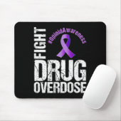 薬物過剰摂取オピオイド認識度図と闘う マウスパッド (マウス)