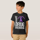 薬物過剰摂取オピオイド認識度1 Tシャツ (正面フル)