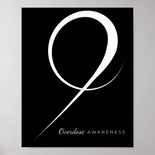 薬物過剰摂取認識度リボン ポスター (正面)
