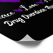 薬物過剰摂取認識度平和ラブホープ紫リブ ポスター (角)