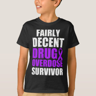 薬物過剰摂取認識度戦士サバイバー1 Tシャツ