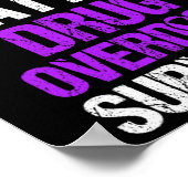 薬物過剰摂取認識度戦士サバイバー50 ポスター (角)