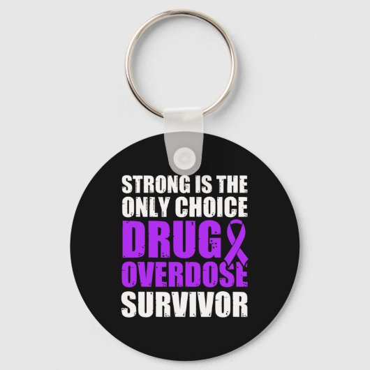 薬物過剰摂取認識度戦士サバイバー5 キーホルダー (正面)