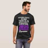 薬物過剰摂取認識度戦士サバイバー Tシャツ (正面フル)
