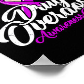 薬物過剰摂取認識度日威厳がある31紫1 ポスター (角)