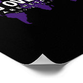 薬物過剰摂取認識度日威厳がある31紫 ポスター (角)