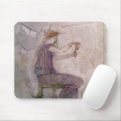 薬瓶への女性の注ぐ香水 マウスパッド (マウス)