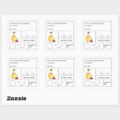 薬用さくらんぼ注入ハニーラベル スクエアシール (シート)