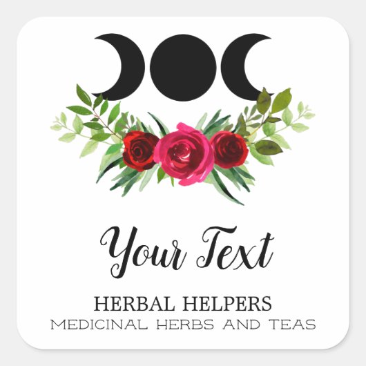 薬用の薬用ラベル スクエアシール (正面)