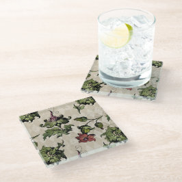 薬用の魔女植物 | Steampunk Botanical Herbes ガラスコースター