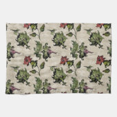 薬用の魔女植物 | Steampunk Botanical Herbes キッチンタオル (横)