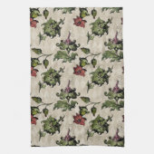 薬用の魔女植物 | Steampunk Botanical Herbes キッチンタオル (縦)