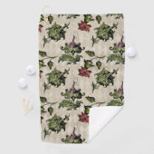 薬用の魔女植物 | Steampunk Botanical Herbes ゴルフタオル (インサイチュ)