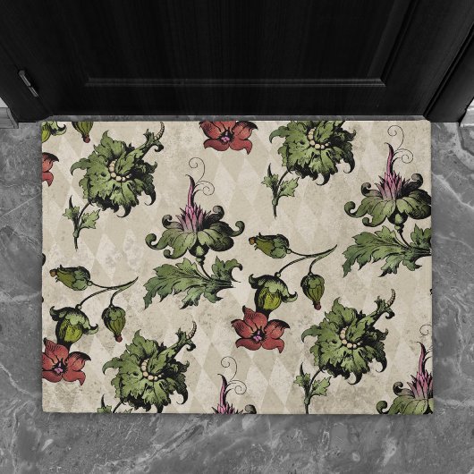 薬用の魔女植物 | Steampunk Botanical Herbes ドアマット