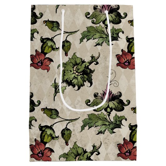 薬用の魔女植物 | Steampunk Botanical Herbes ミディアムペーパーバッグ (裏面)