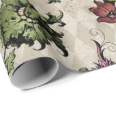 薬用の魔女植物 | Steampunk Botanical Herbes ラッピングペーパー (ロールコーナー)