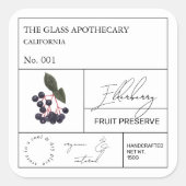 薬用エルダーベリーラベル スクエアシール (正面)