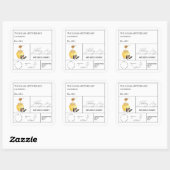 薬用エルダーベリー注入はちみつラベル スクエアシール (シート)