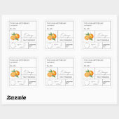 薬用オレンジラベル スクエアシール (シート)