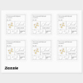 薬用カモミールラベル スクエアシール (シート)