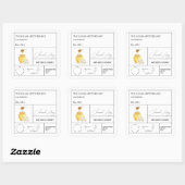 薬用カモミール注入ハニーラベル スクエアシール (シート)