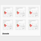 薬用クランベリーラベル スクエアシール (シート)