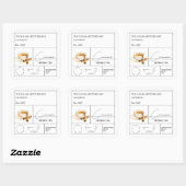 薬用シナモンハーブティーのラベル スクエアシール (シート)