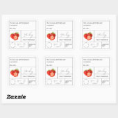 薬用ストロベリーラベル スクエアシール (シート)