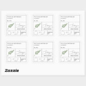 薬用タラゴンラベル スクエアシール (シート)